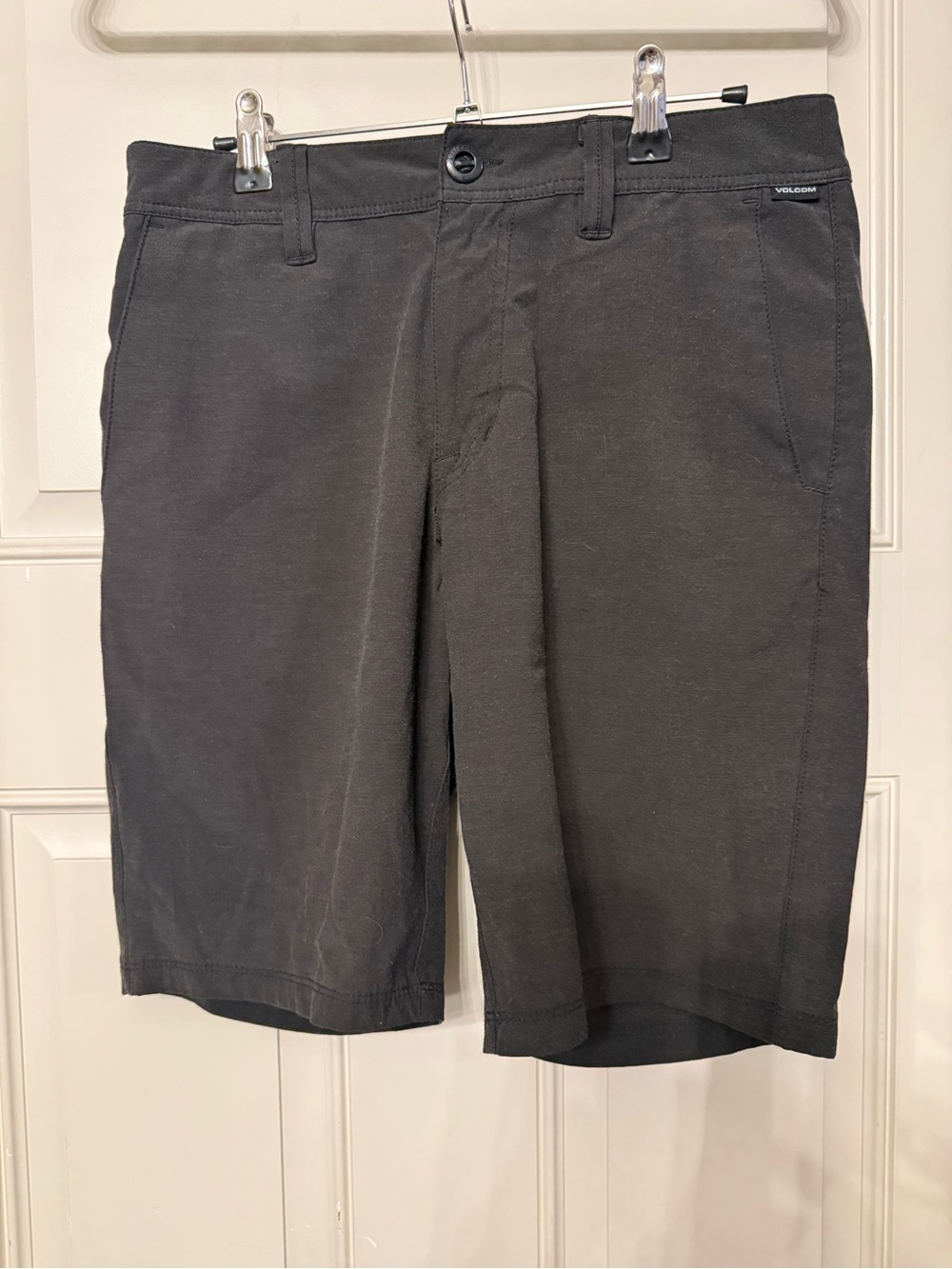 Volcom Men's Black Flat Front Chino Shorts